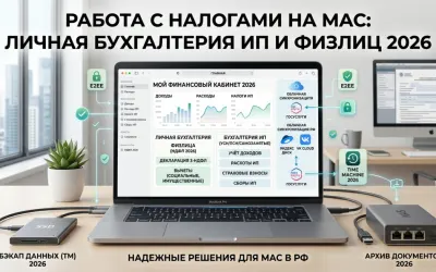 Работа с налогами на Mac: личная бухгалтерия ИП и физлиц 2026