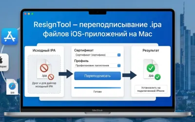 ResignTool - переподписывание .ipa файлов iOS-приложений на Mac
