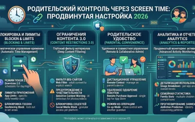Родительский контроль через Screen Time: продвинутая настройка 2026