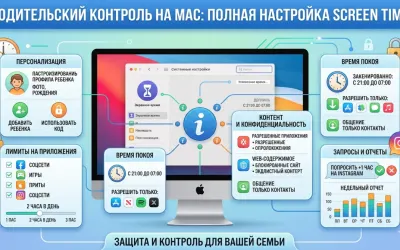 Родительский контроль на Mac: полная настройка Screen Time
