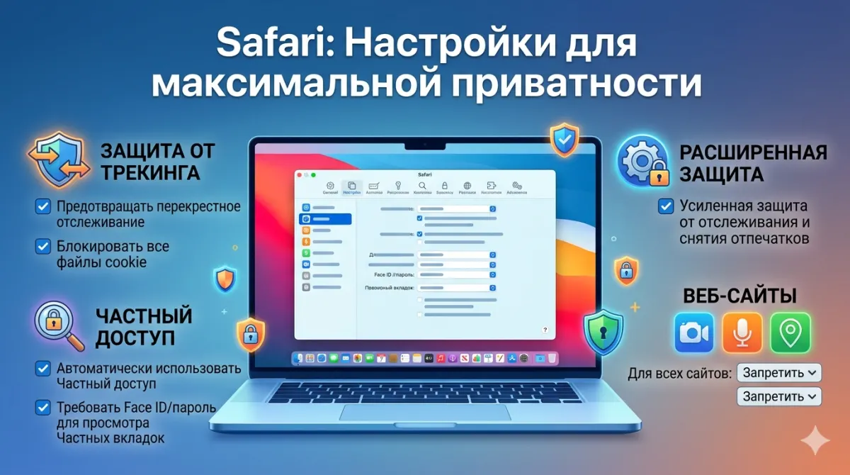 Safari: настройки для максимальной приватности