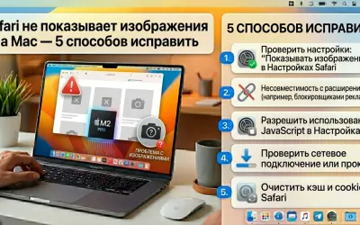 Safari не показывает изображения на Mac - 5 способов исправить