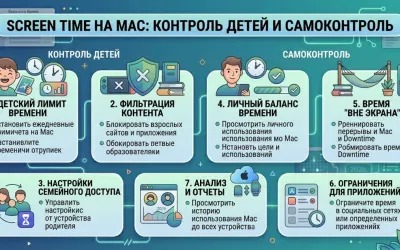 Screen Time на Mac: контроль детей и самоконтроль