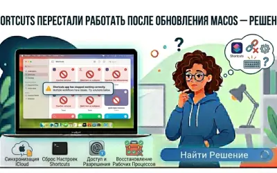 Shortcuts перестали работать после обновления macOS - решение