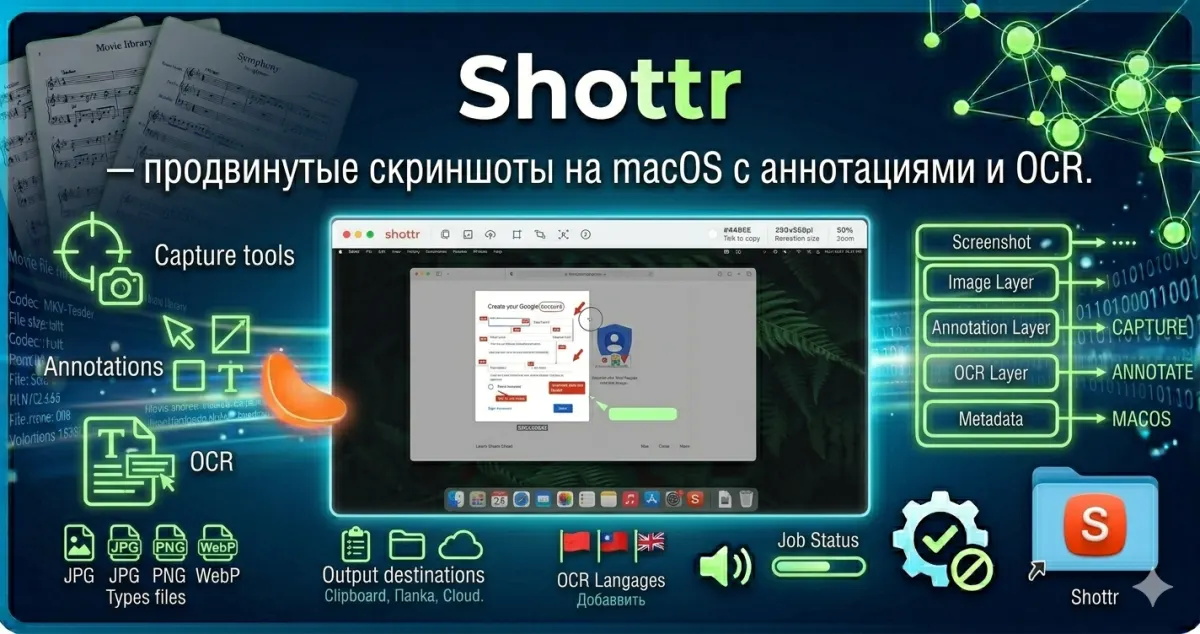 Shottr — продвинутые скриншоты на macOS с аннотациями и OCR