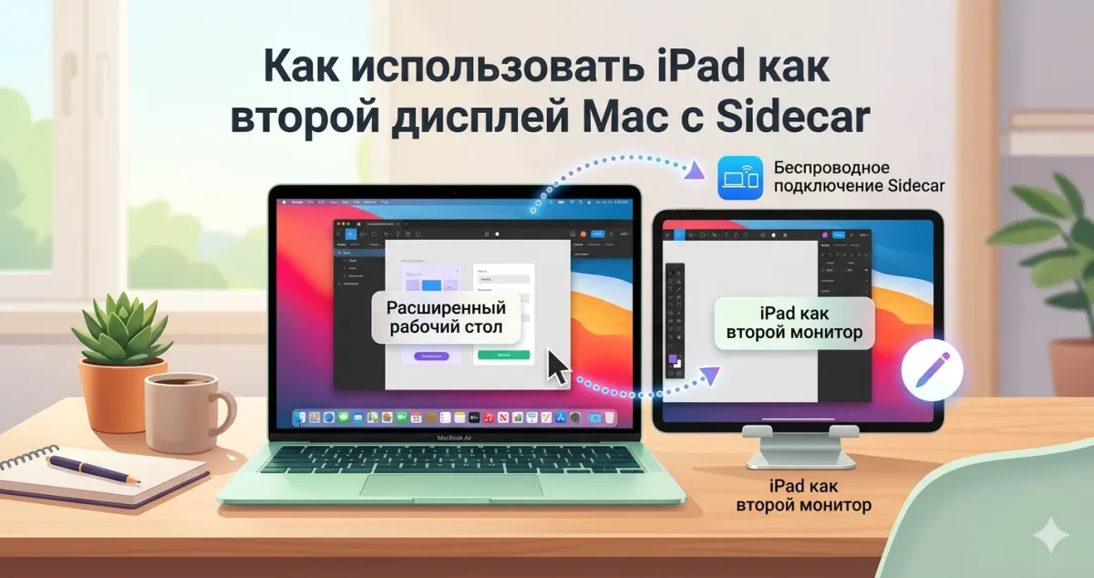 Sidecar: как превратить iPad во второй монитор для Mac