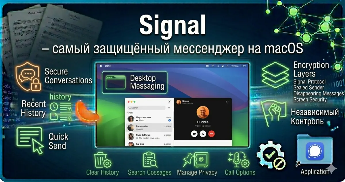 Signal — самый защищённый мессенджер на macOS