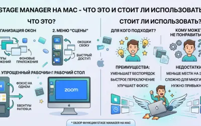 Stage Manager на Mac - что это и стоит ли использовать