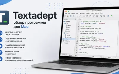 Textadept - обзор программы для Mac
