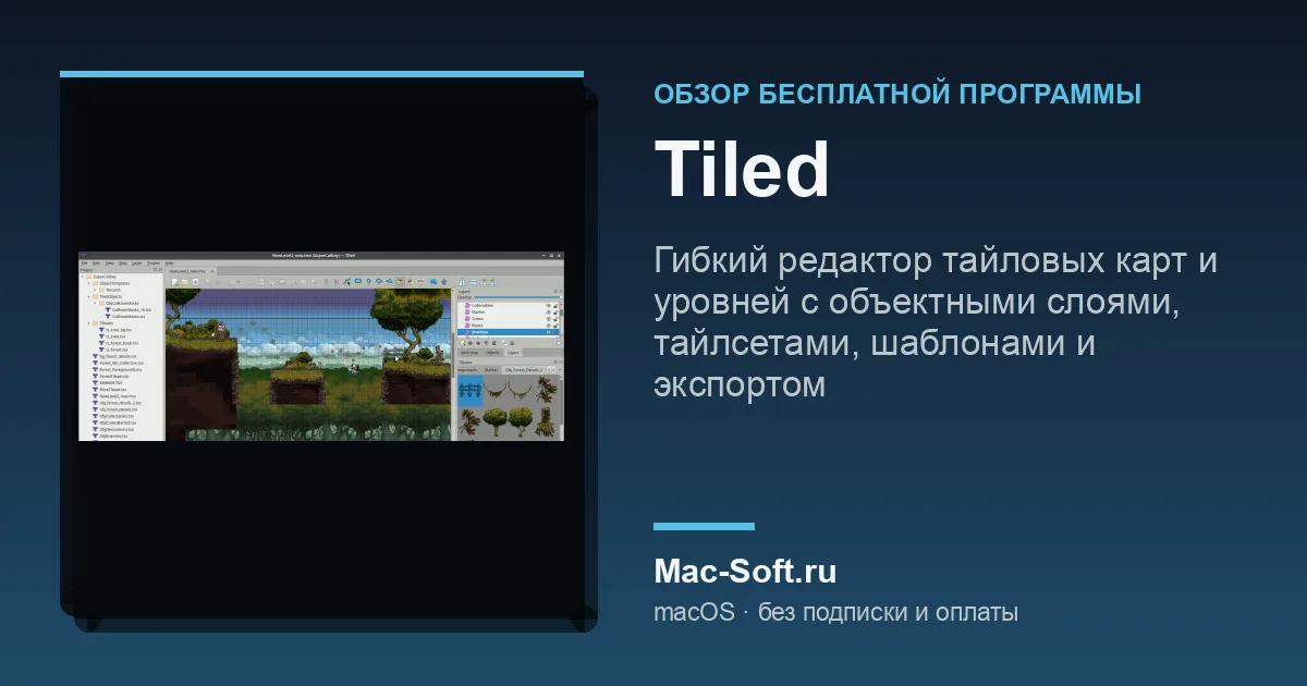 Tiled для macOS: обзор бесплатной программы