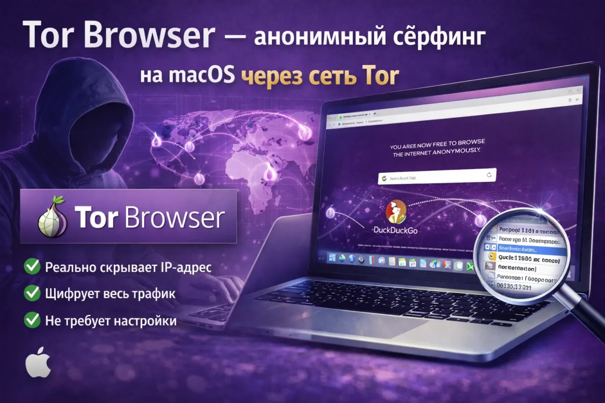 Tor Browser — анонимный сёрфинг на macOS через сеть Tor