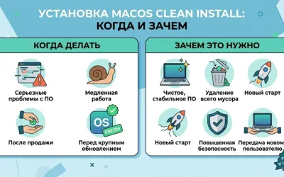 Установка macOS Clean Install: когда и зачем