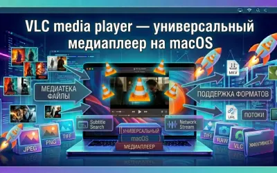 VLC media player — универсальный медиаплеер на macOS