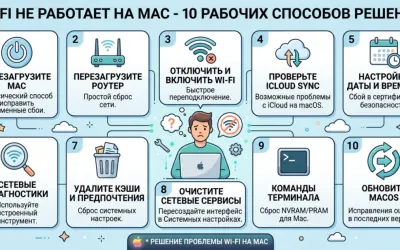 Wi-Fi не работает на Mac - 10 рабочих способов решения