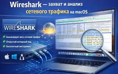 Wireshark — захват и анализ сетевого трафика на macOS