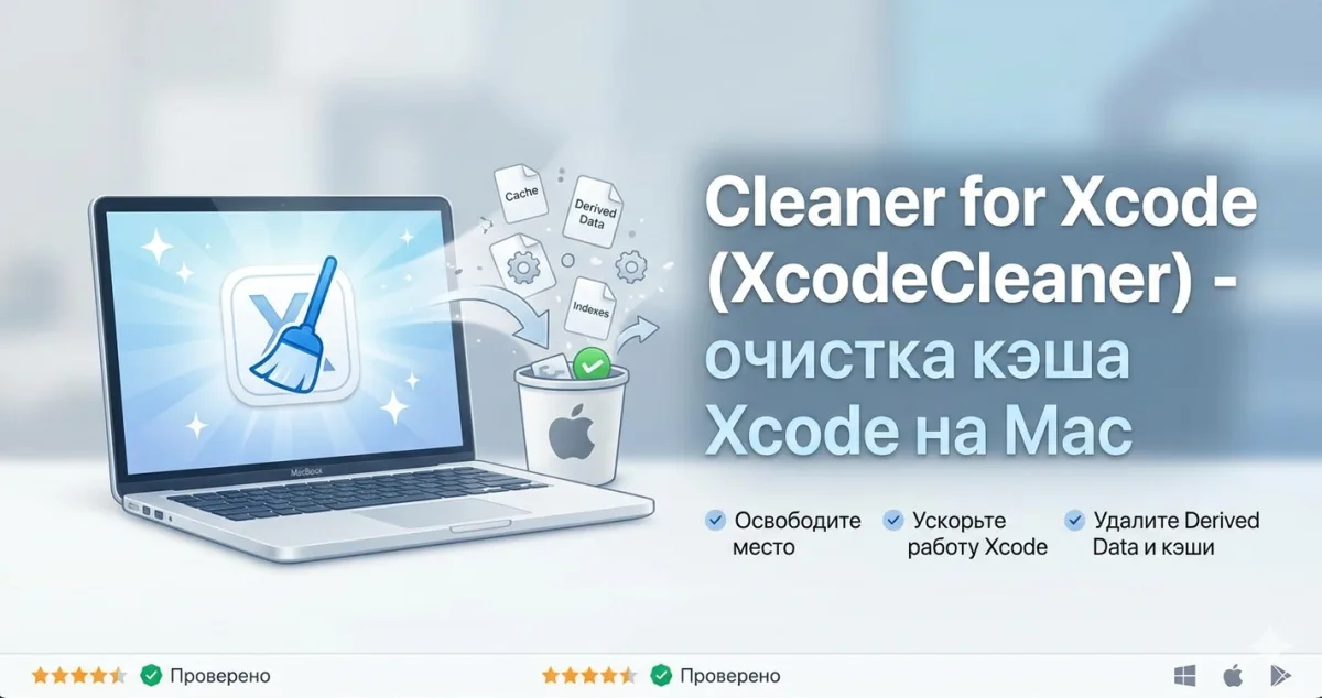 Cleaner for Xcode (XcodeCleaner) - очистка кэша Xcode на Mac