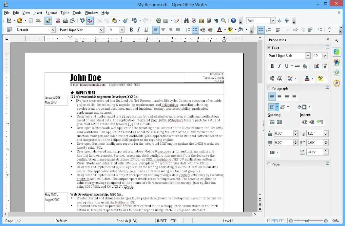 Apache OpenOffice - скриншот 3
