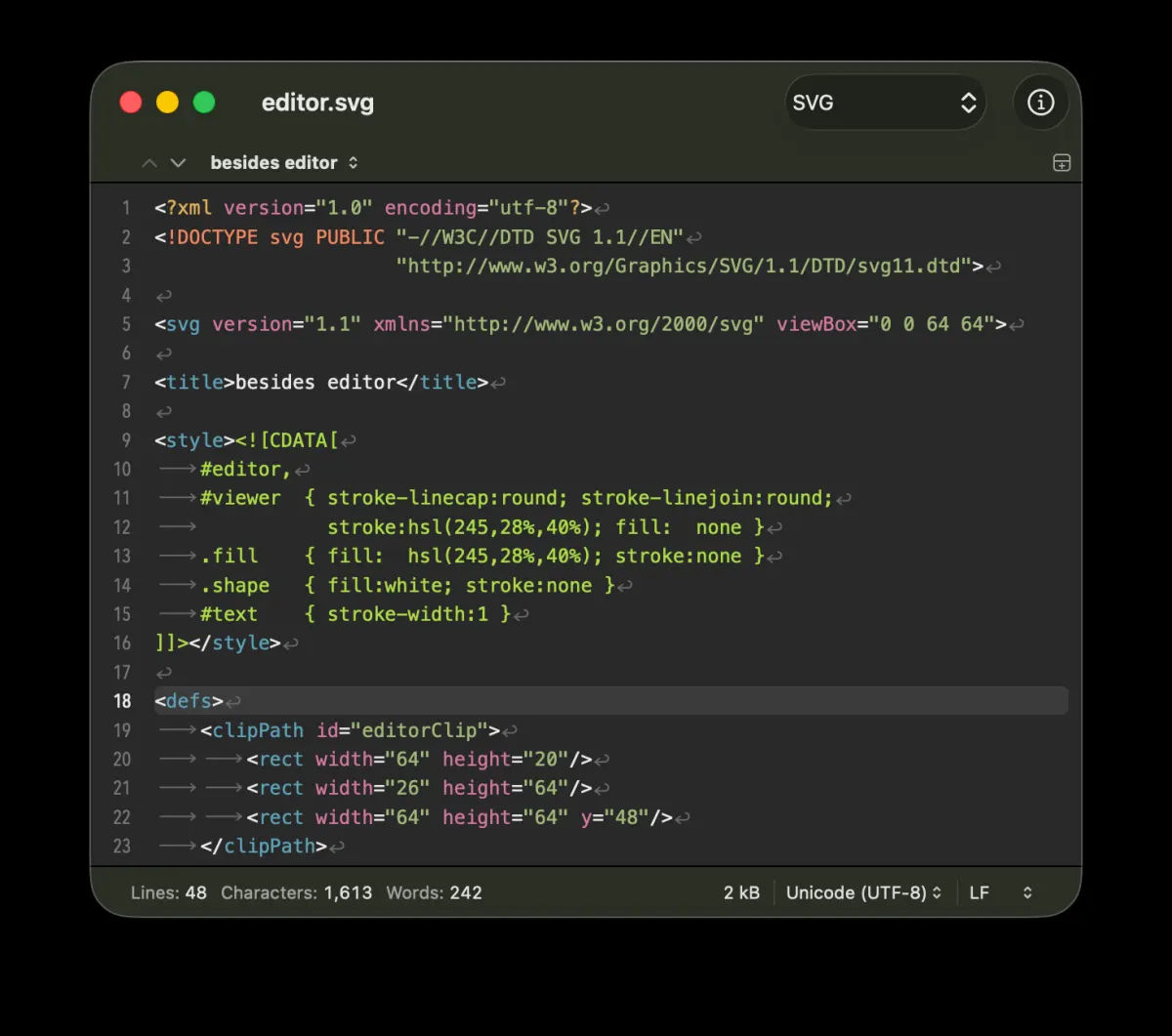 CotEditor - скриншот 2