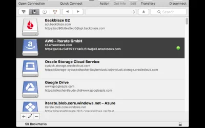 Cyberduck - бесплатно для macOS