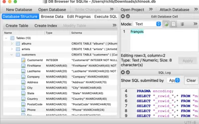 DB Browser for SQLite - бесплатно для macOS