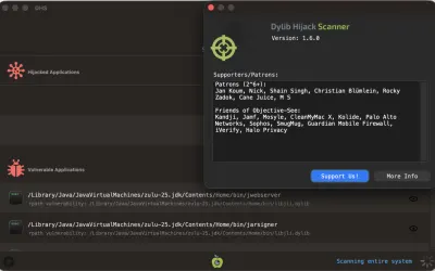 Dylib Hijack Scanner - бесплатно для macOS