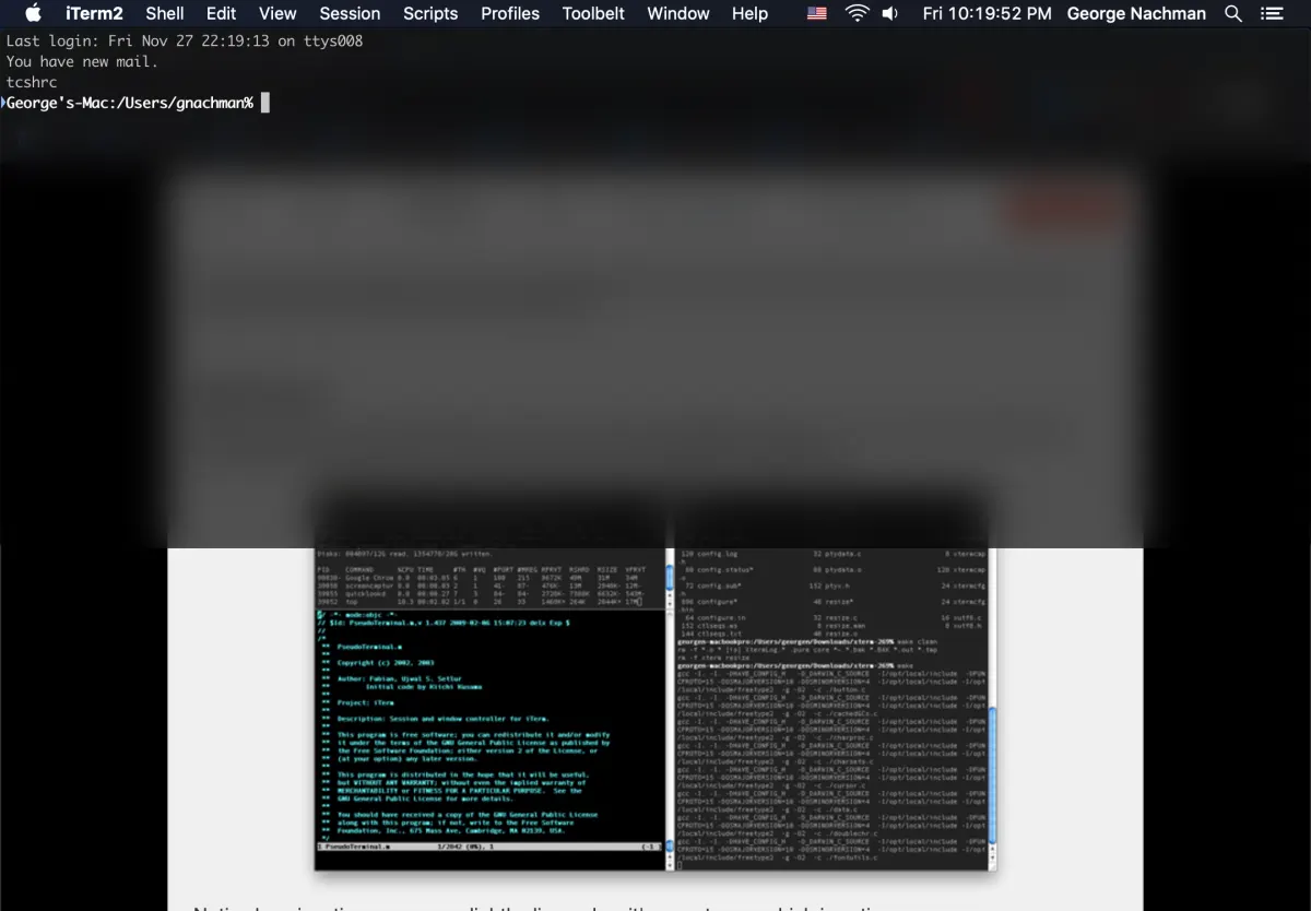 iTerm2 - скриншот 3