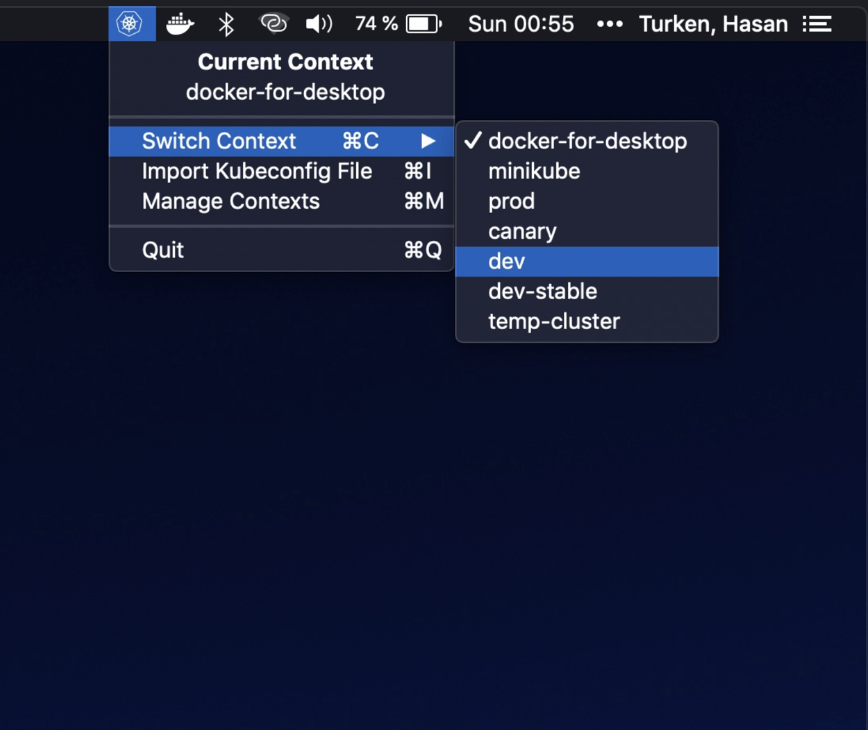 KubeContext - бесплатно для macOS