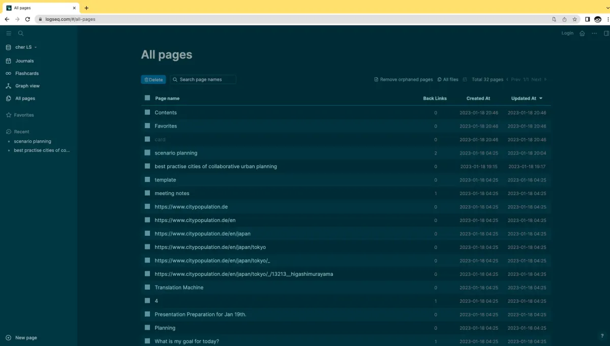 Logseq - скриншот 2