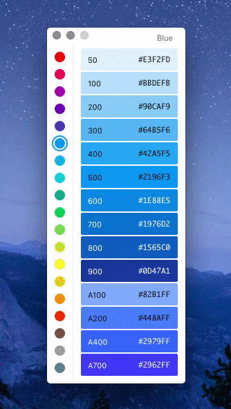Material Colors Native - бесплатно для macOS