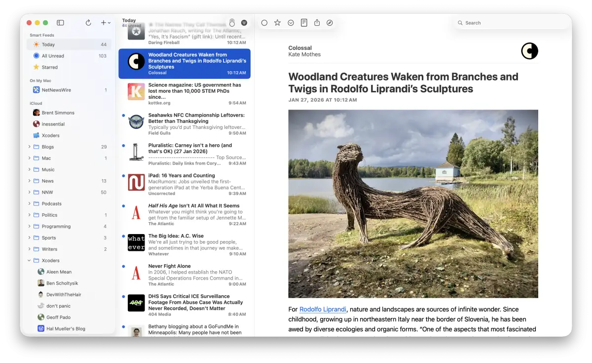 NetNewsWire - скриншот 2