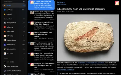 NetNewsWire - бесплатно для macOS