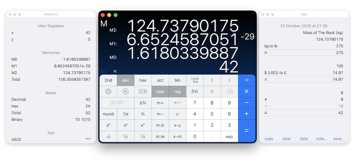 PCalc - скриншот 3
