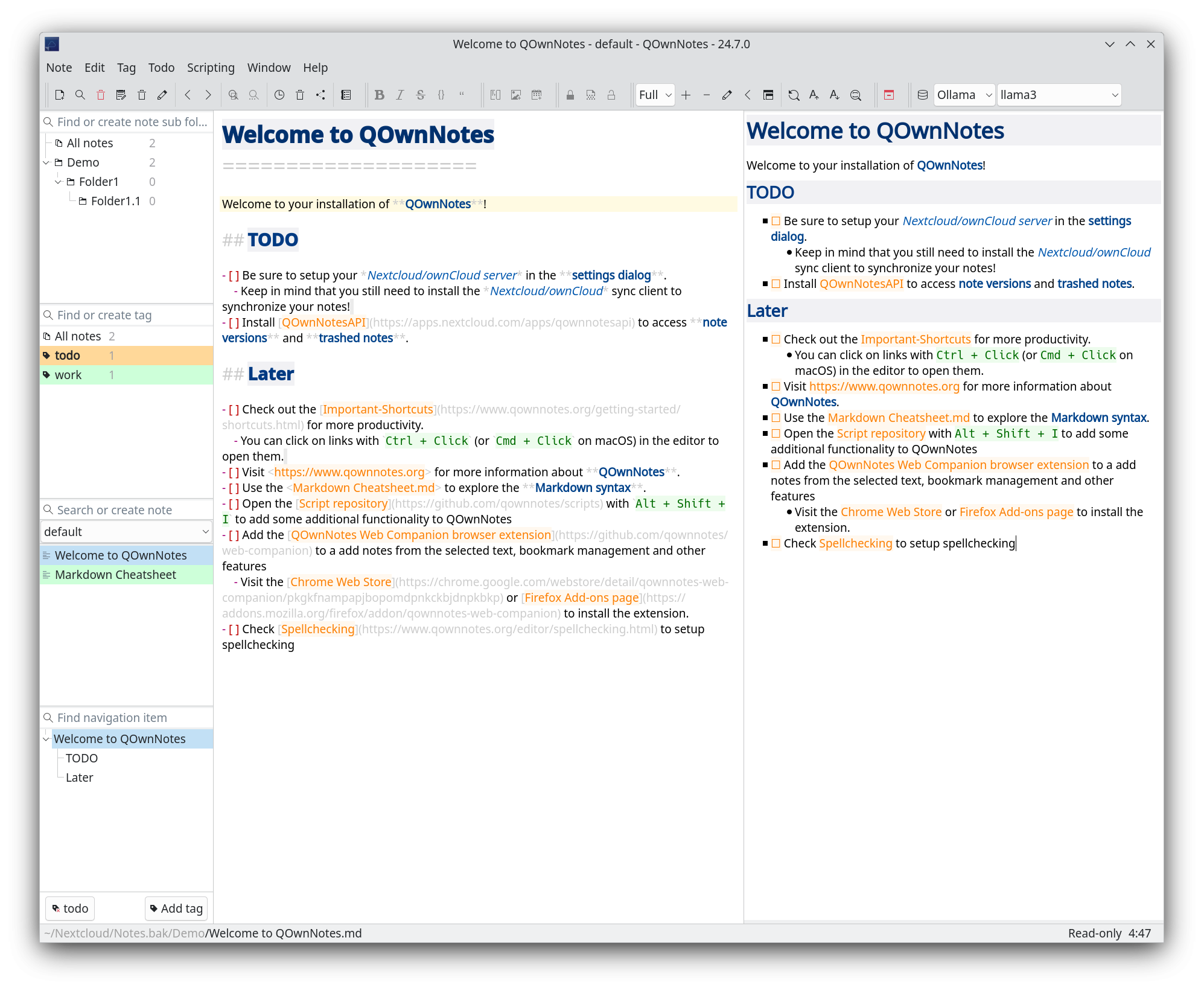 QOwnNotes - бесплатно для macOS