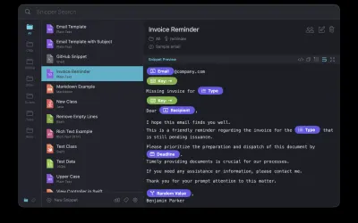 Snippety - бесплатно для macOS