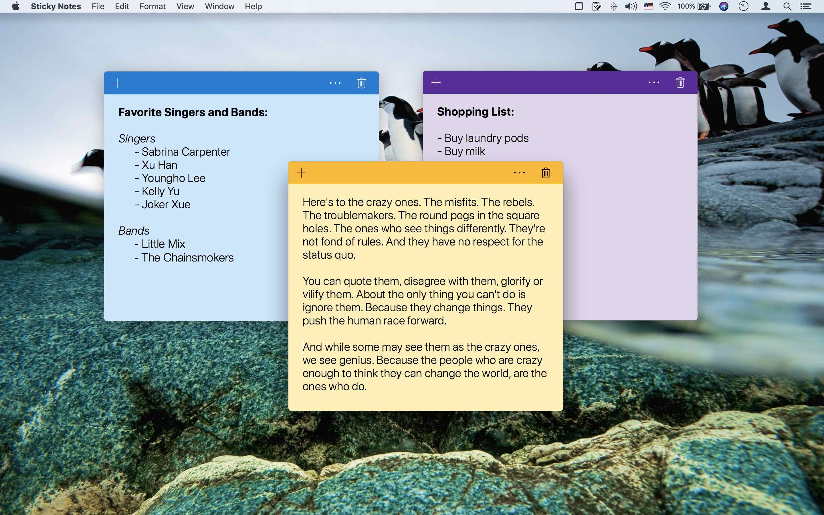 StickyNotes - бесплатно для macOS