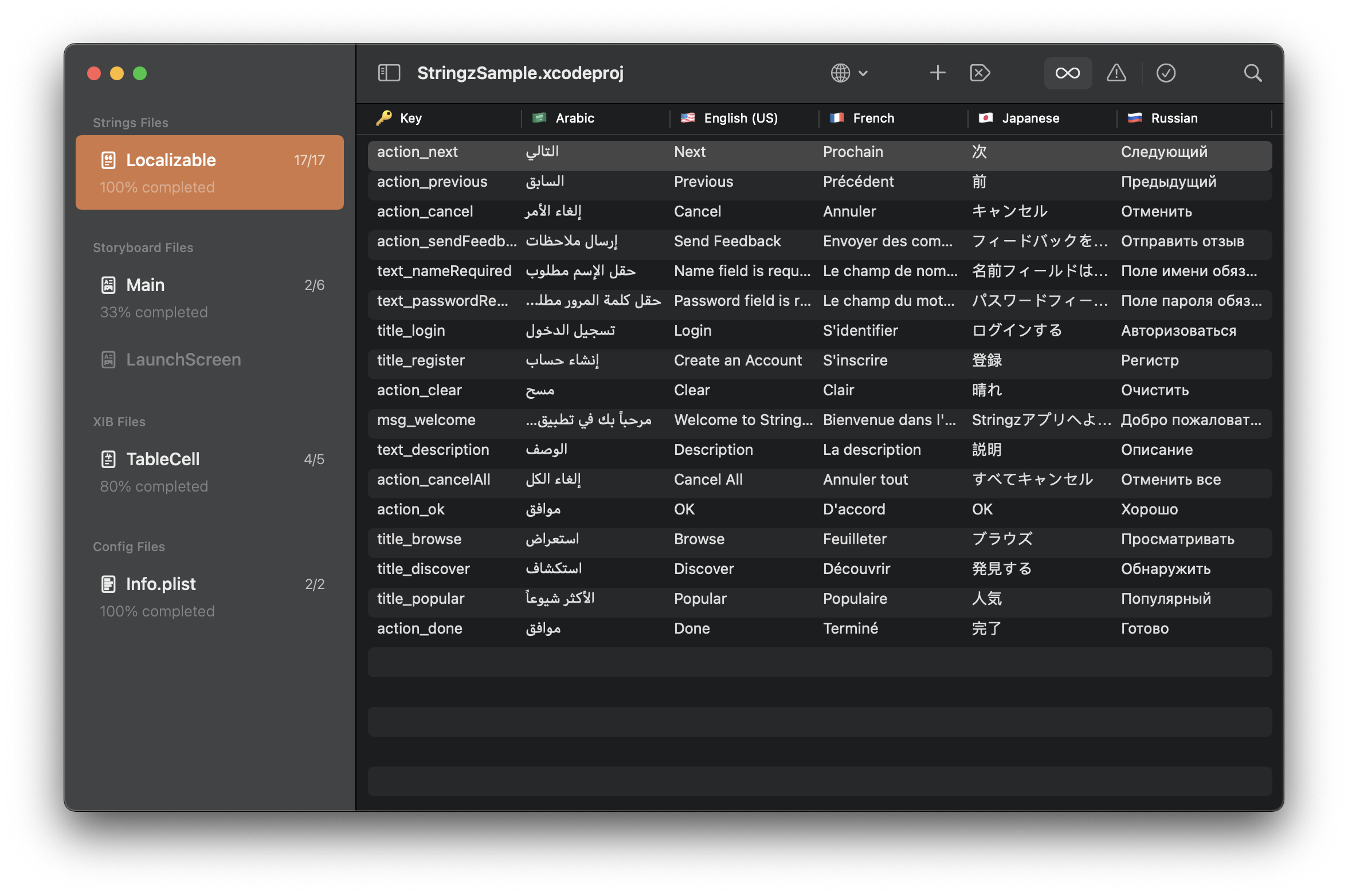 Stringz - бесплатно для macOS