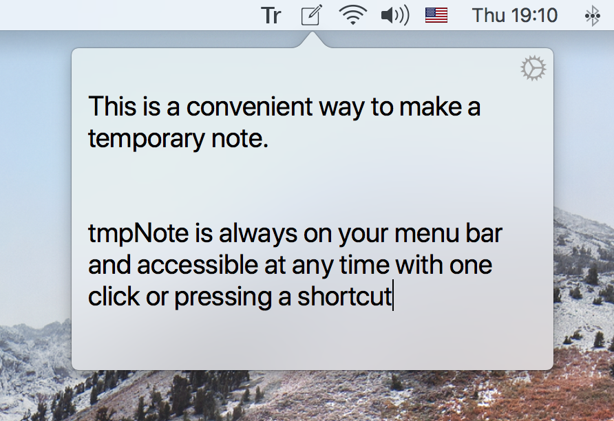 tmpNote - бесплатно для macOS