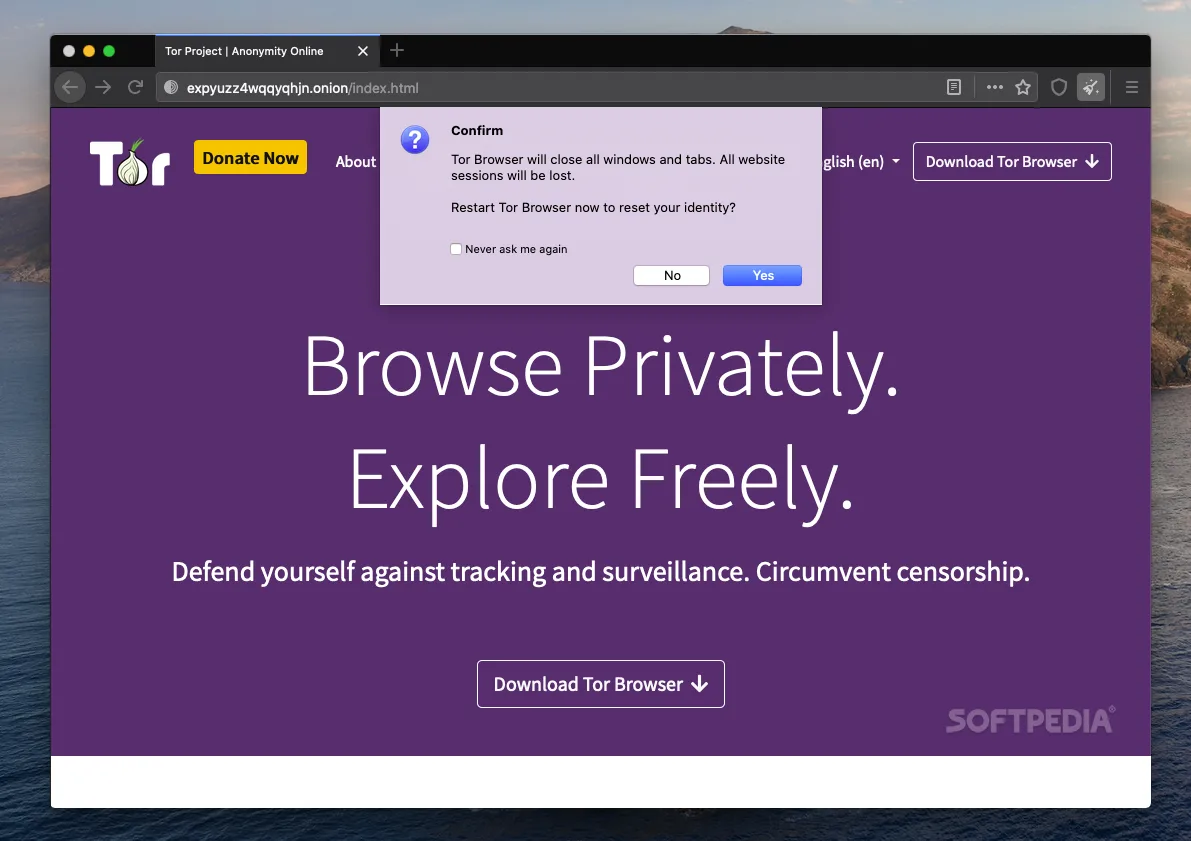 Tor Browser - скриншот 2
