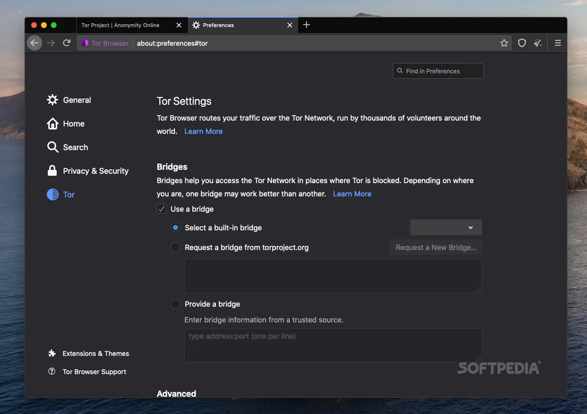 Tor Browser - скриншот 3
