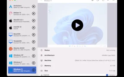 UTM - бесплатно для macOS