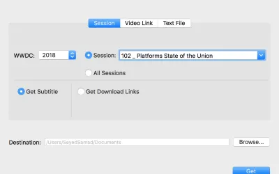 WWDC.srt - бесплатно для macOS
